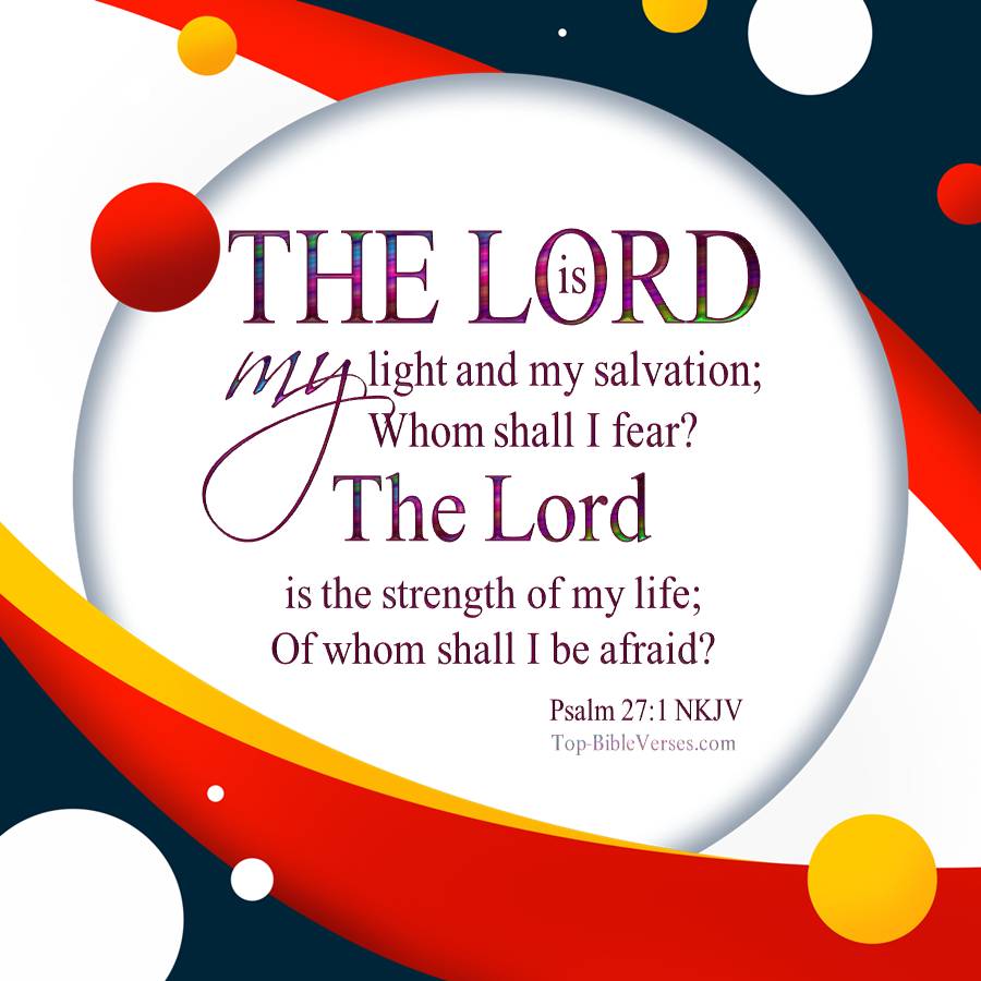 Psalm 27-1 NKJV WhatsApp DP Inspirational Bible Verse Images.
