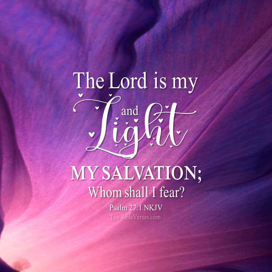 Psalm 27-1 NKJV WhatsApp DP Inspirational Bible Verse Images.