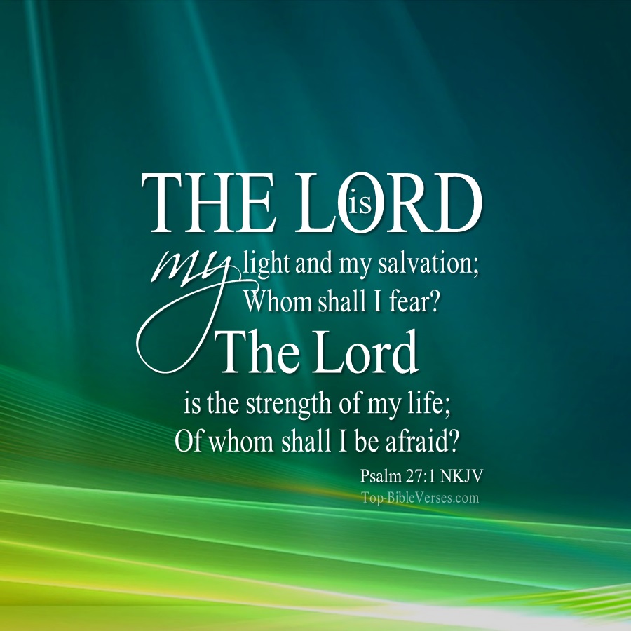 Psalm 27-1 NKJV WhatsApp DP Inspirational Bible Verse Images.