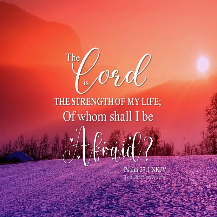 Psalm 27-1 NKJV WhatsApp DP Inspirational Bible Verse Images.