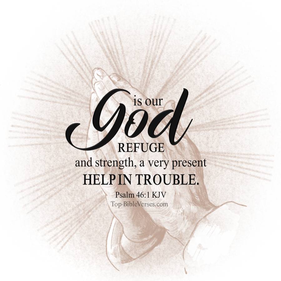 Psalm 46-1 KJV WhatsApp DP Inspirational Bible Verse Images.