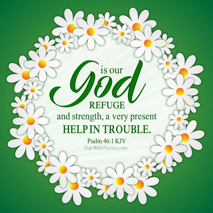 Psalm 46-1 KJV WhatsApp DP Inspirational Bible Verse Images.