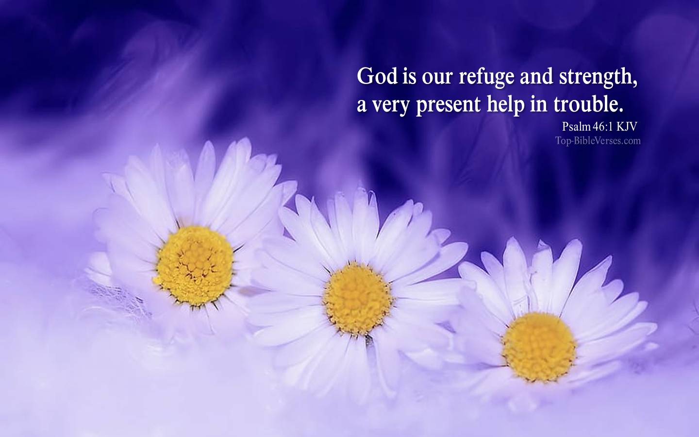 Psalm 46-1 KJV Christian Bible Verse Desktop Wallpaper. Top-BibleVerses.com