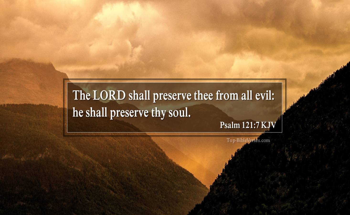 Psalm 121 KJV Bible Verse Desktop Images | Psalm 121 KJV Images