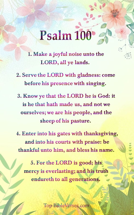 Psalm 100 Images