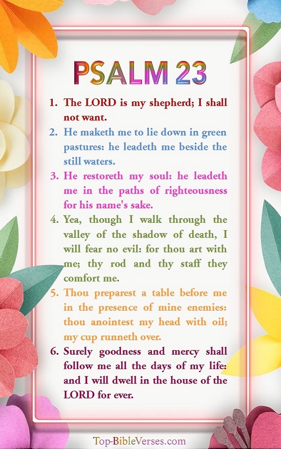 Psalm 23 KJV Images