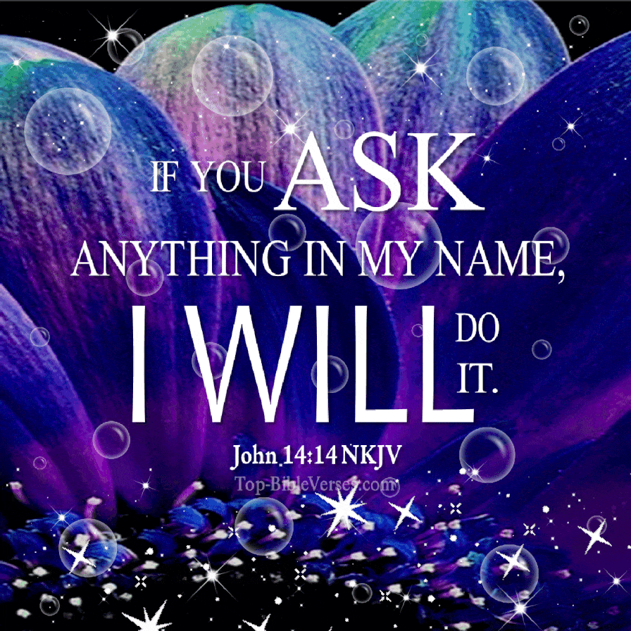 John 14:14 Bible verse animated GIF image