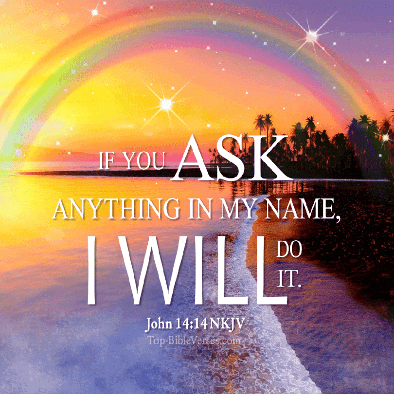 John 14:14 Bible verse Christian GIF