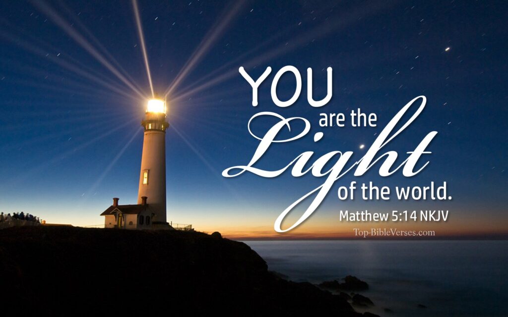 Matthew 5-14 NKJV Inspirational Bible Verse Images. Top-BibleVerses.com