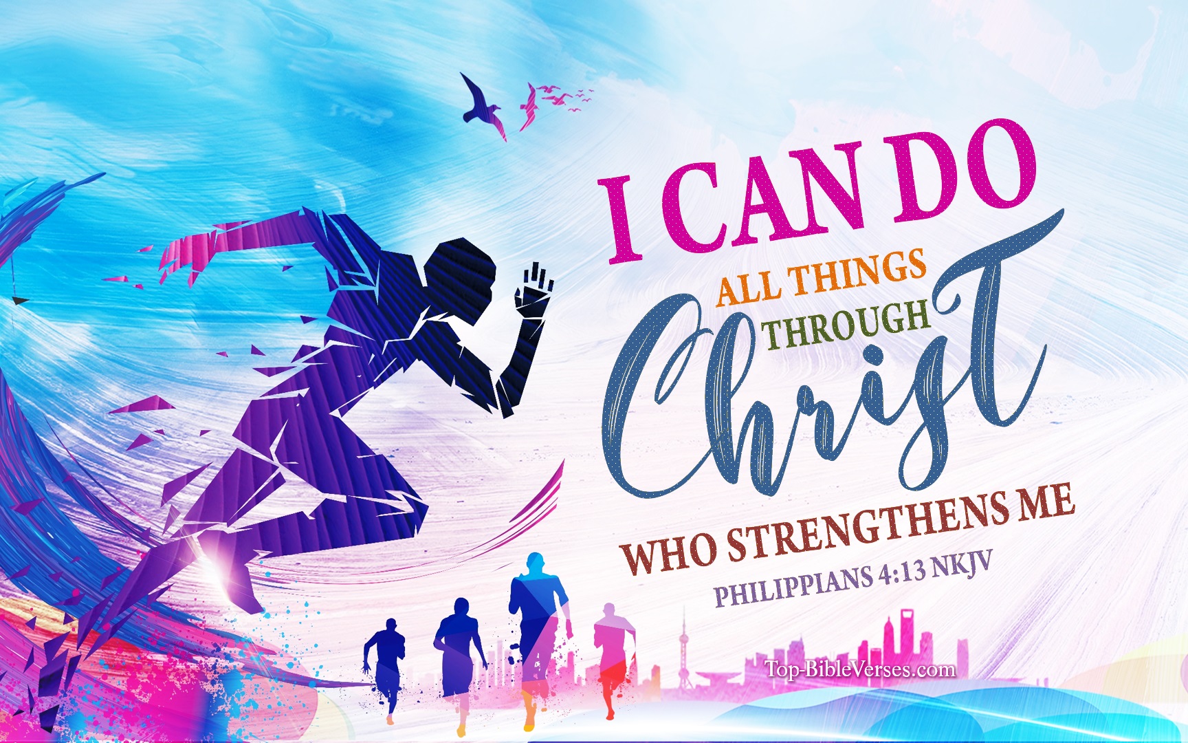 Philippians 4-13 NKJV Inspirational Bible Verse Images. Top-BibleVerses.com