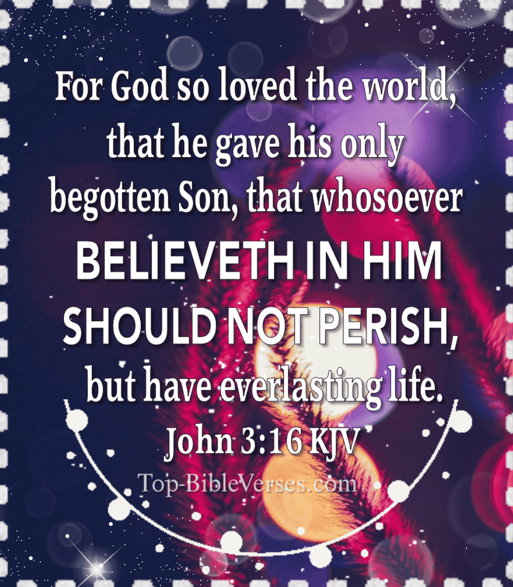 For God so loved the world, that he gave his only begotten Son GIF image