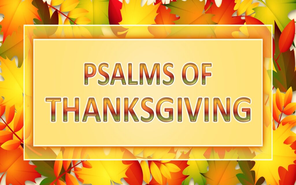 Psalms of Thanksgiving