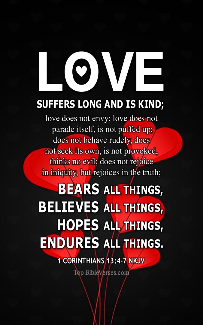 1 Corinthians 13 4-7 NKJV Bible Verse Images