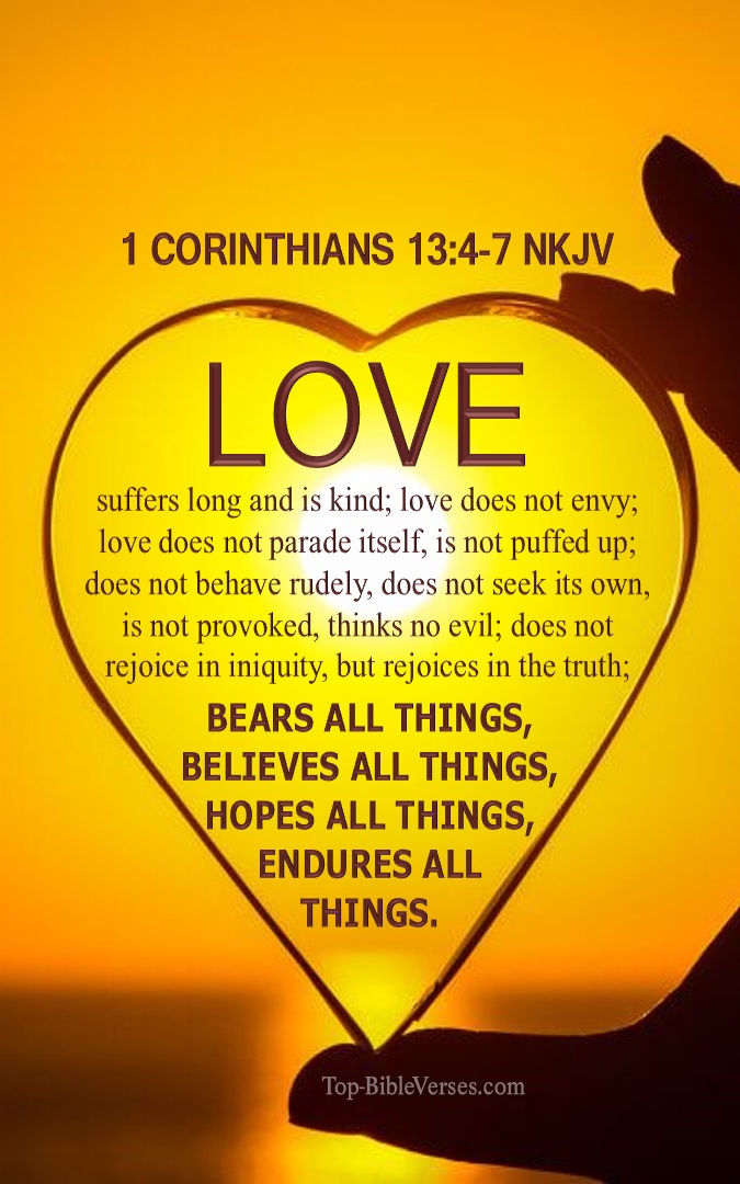 1 Corinthians 13 4-7 NKJV Bible Quotes And Images