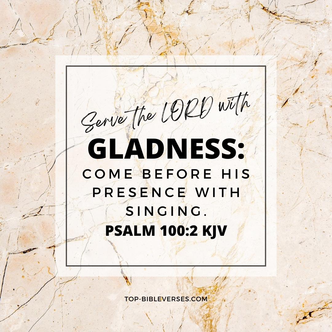 Psalm 100-2 Bible verse Images