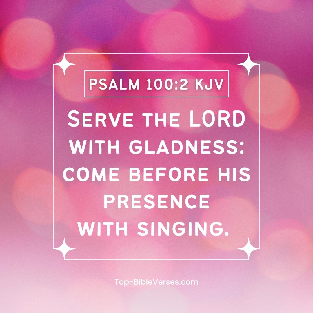 Psalm 100-2 Bible verse Images