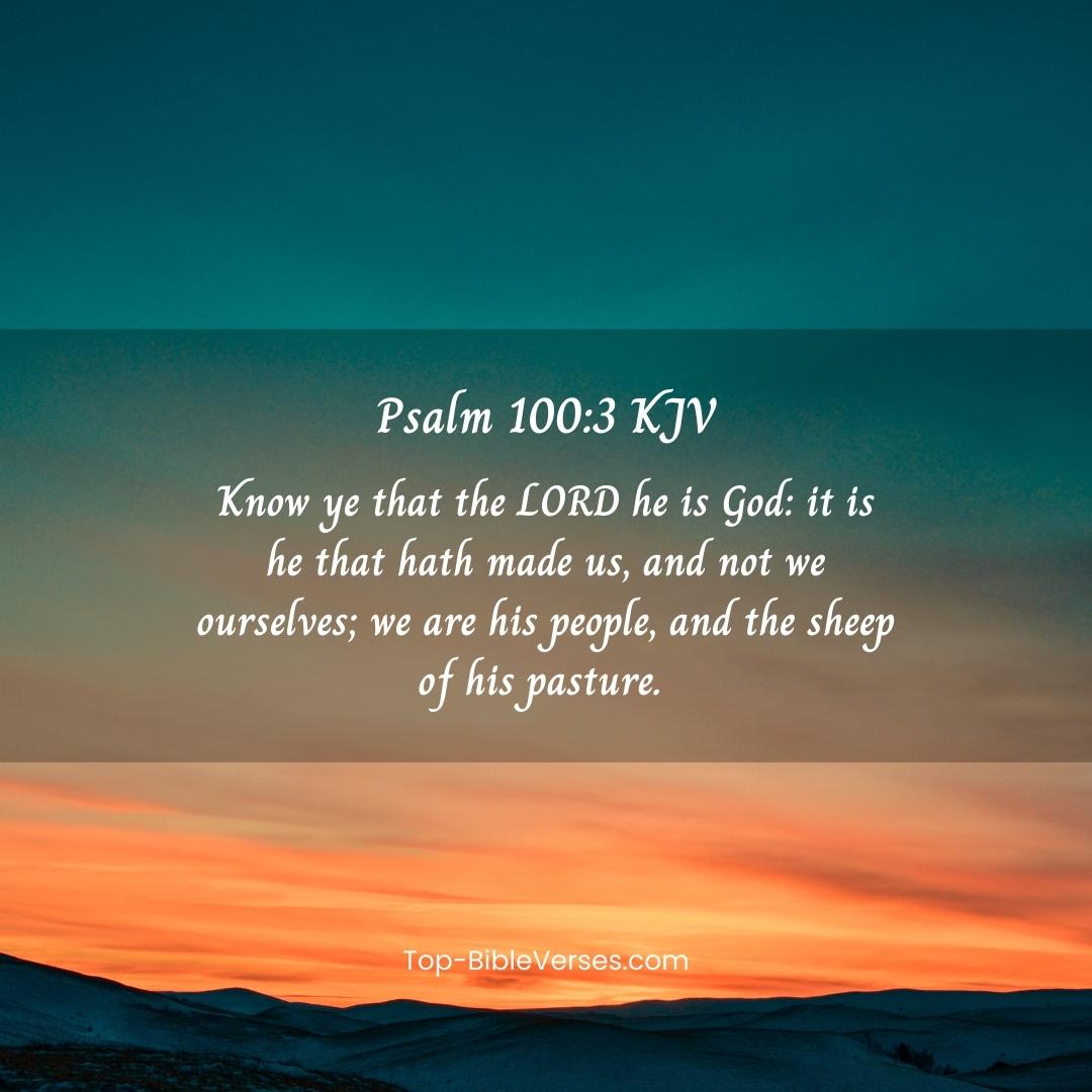 Psalm 100-3 Bible verse Images