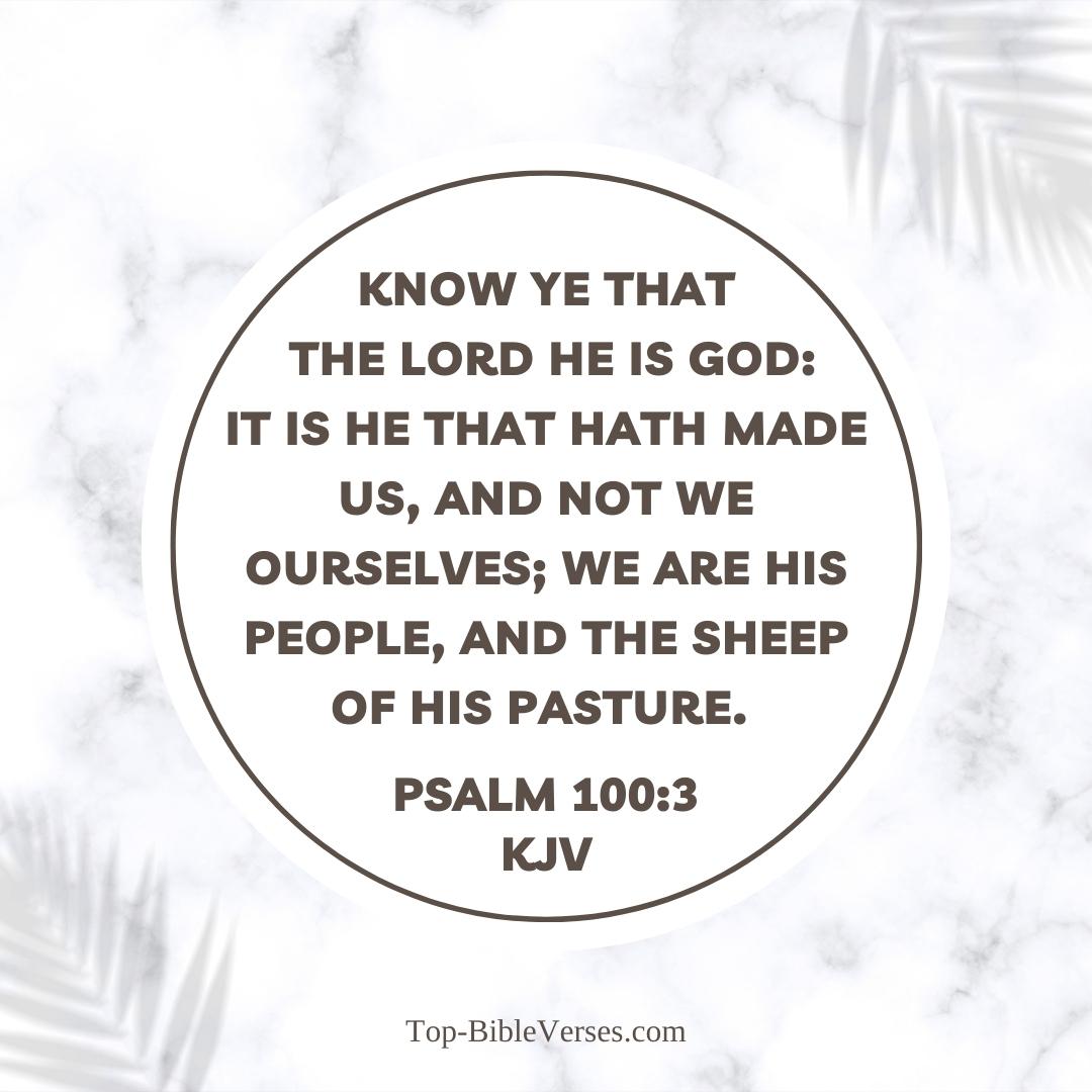 Psalm 100-3 Bible verse Images