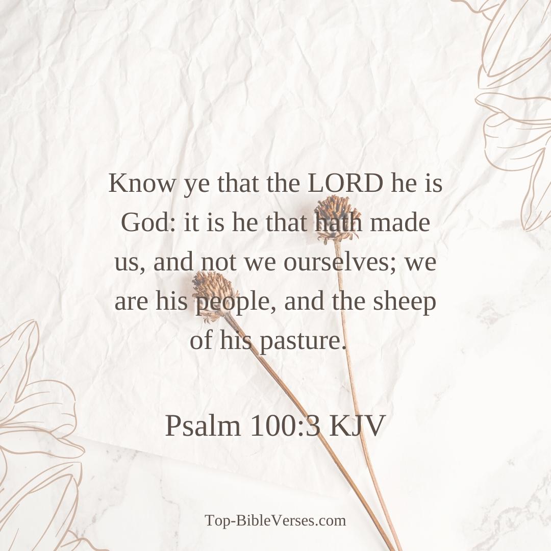 Psalm 100-3 KJV DP Images