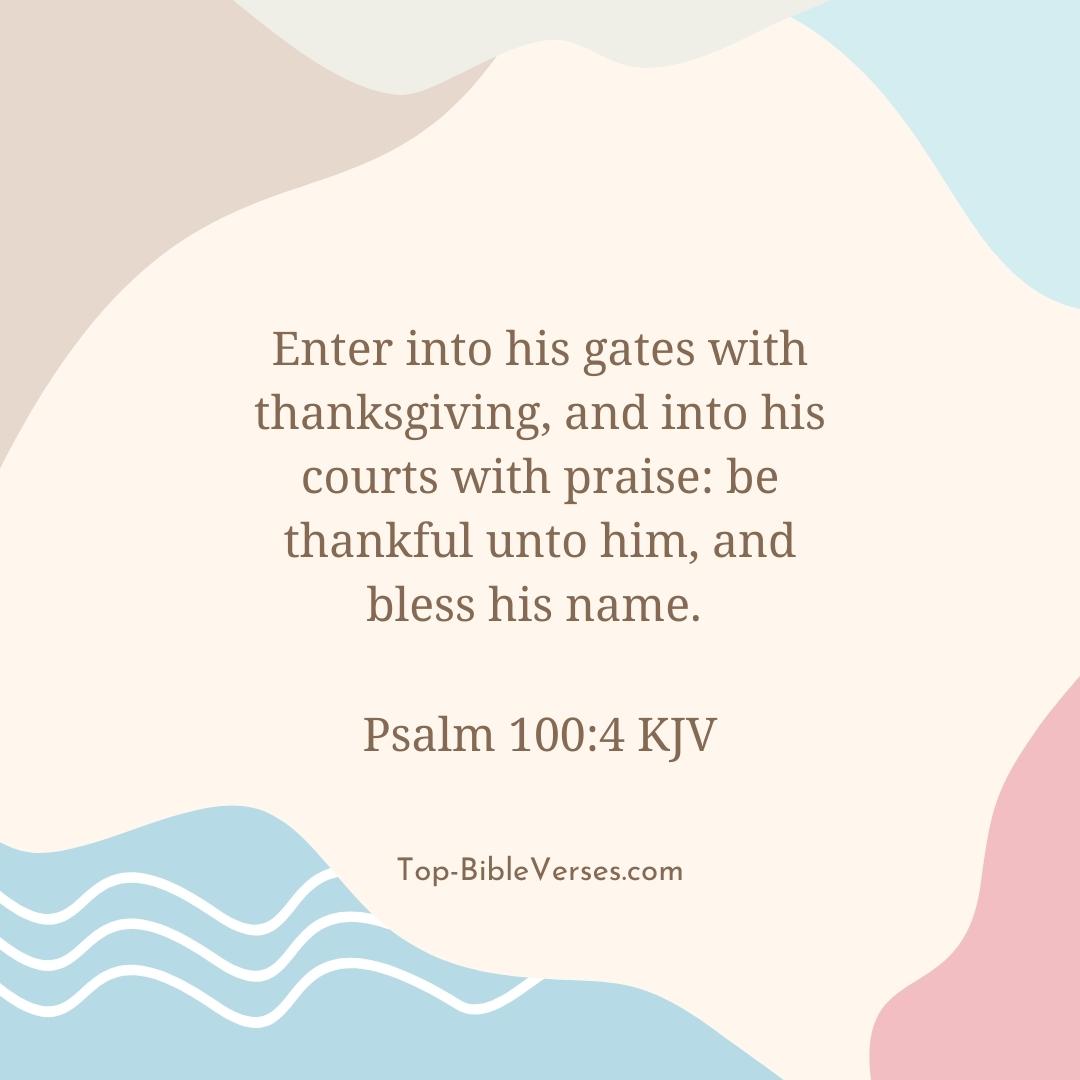 Psalm 100-4 KJV DP Images
