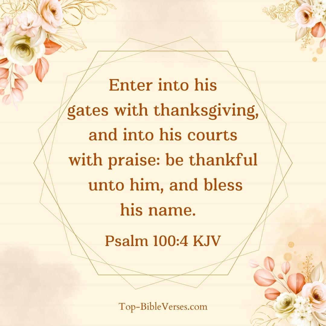 Psalm 100-4 Bible verse Images