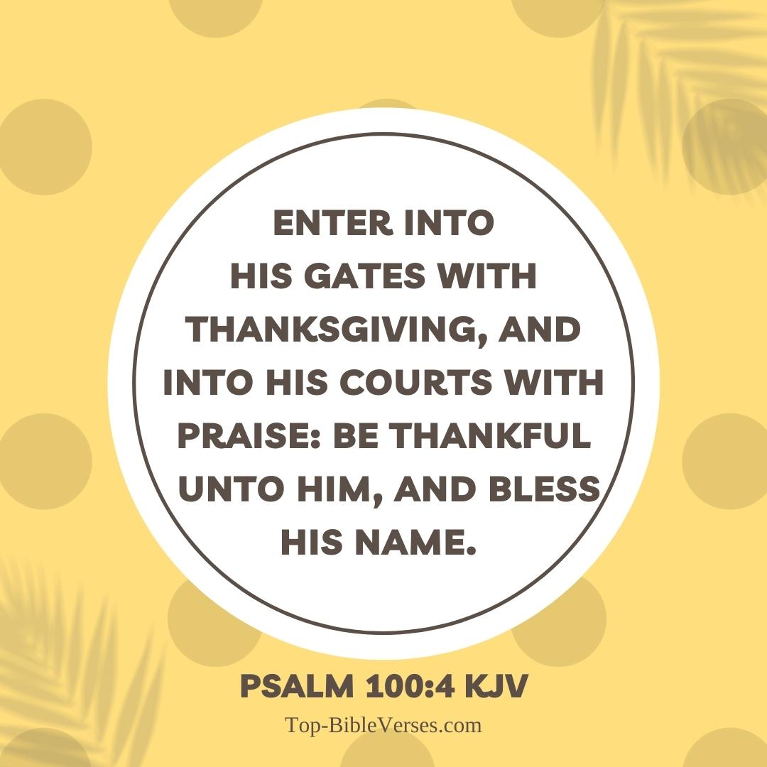 Psalm 100-4 Bible verse Images