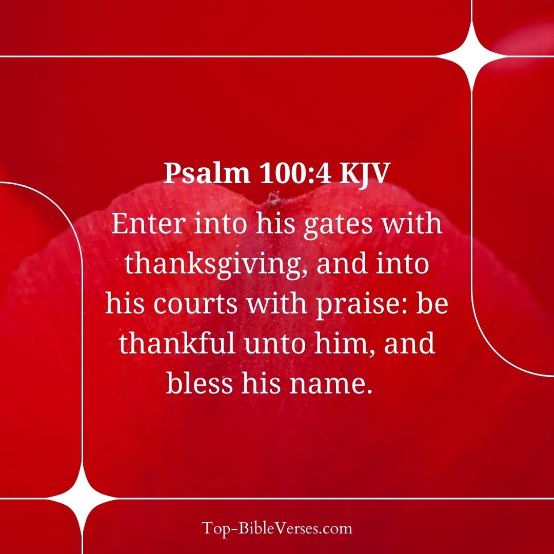 Psalm 100-4 Bible verse Images
