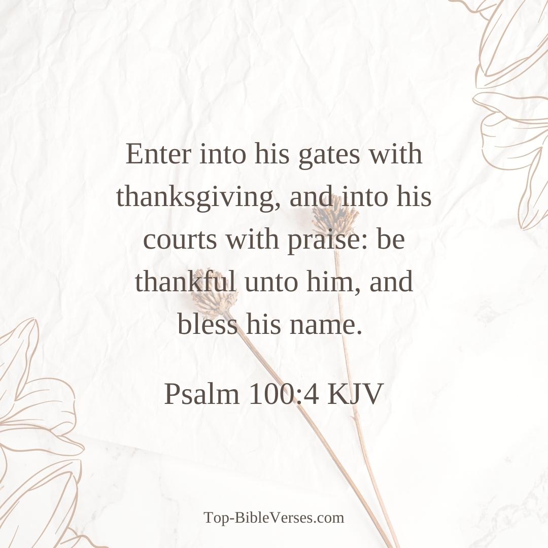 Psalm 100-4 KJV DP Images
