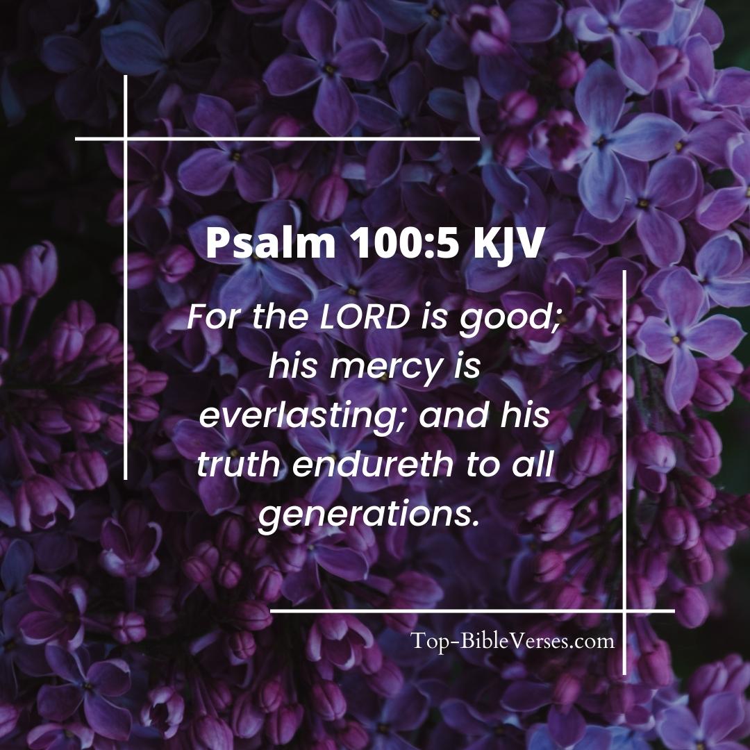 Psalm 100-5 Bible verse Images