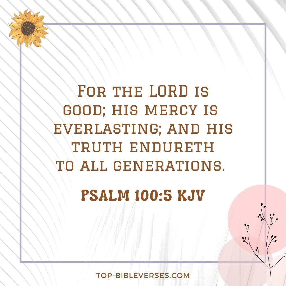 Psalm 100-5 Bible verse Images