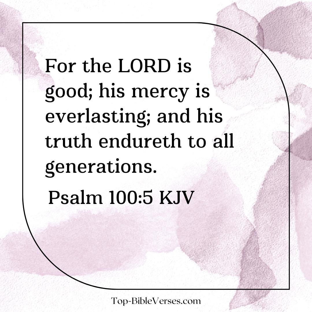 Psalm 100-5 Bible verse Images