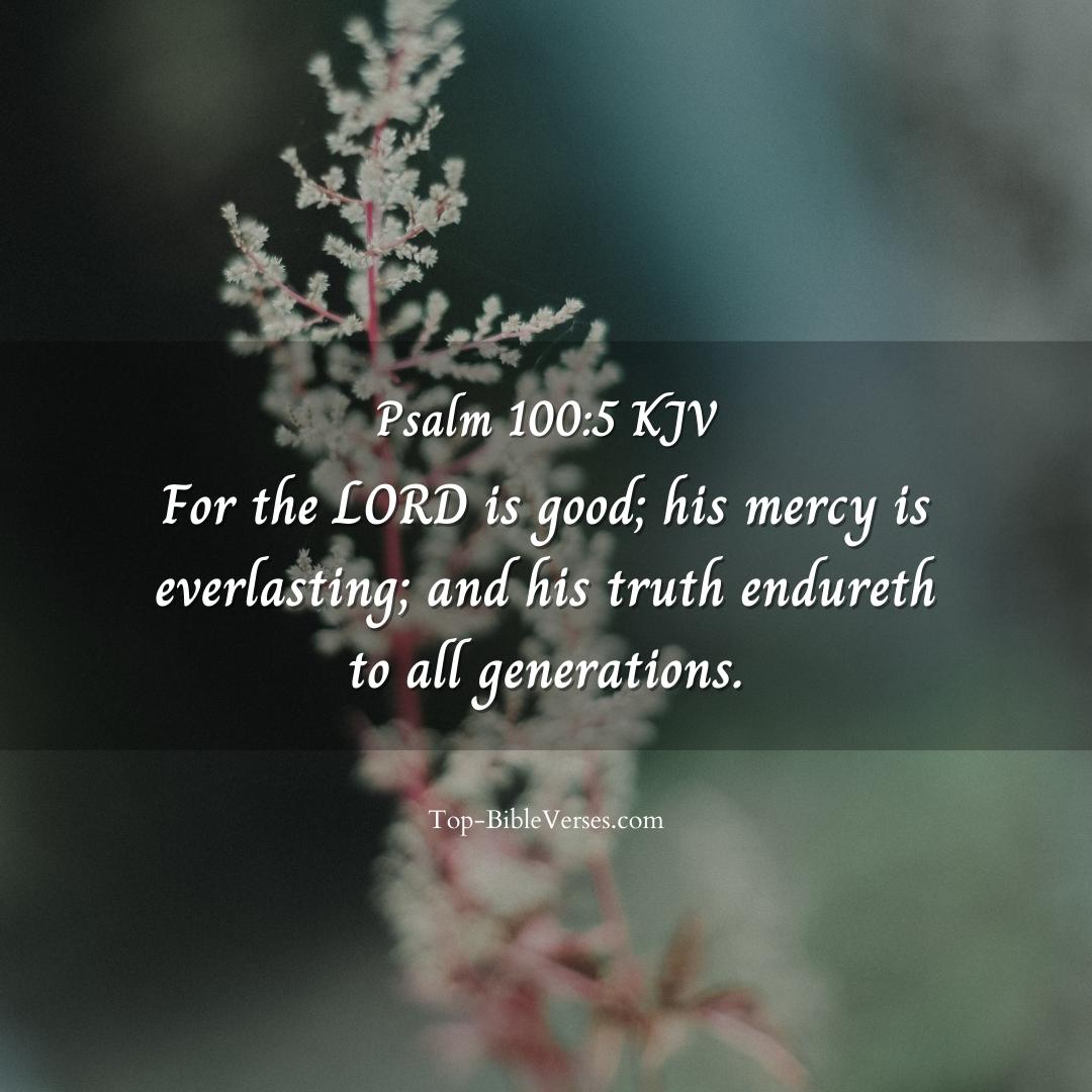 Psalm 100-5 KJV DP Images