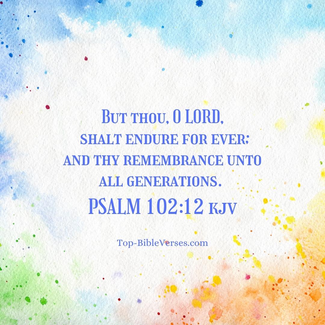 Psalm 102-12 KJV DP Images