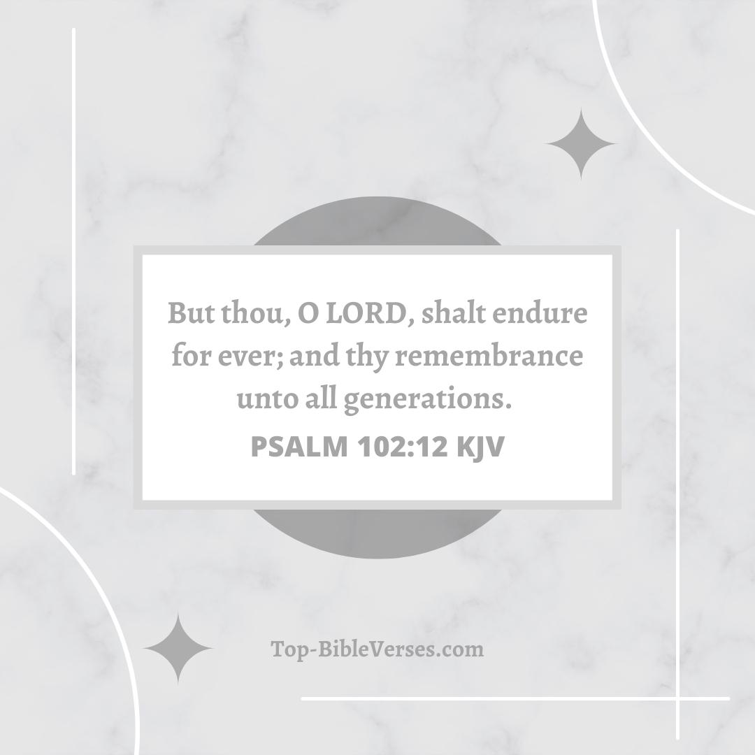 Psalm 102-12 KJV DP Images