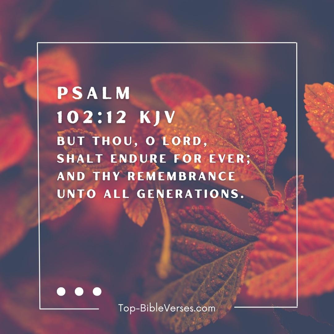 Psalm 102-12 KJV DP Images