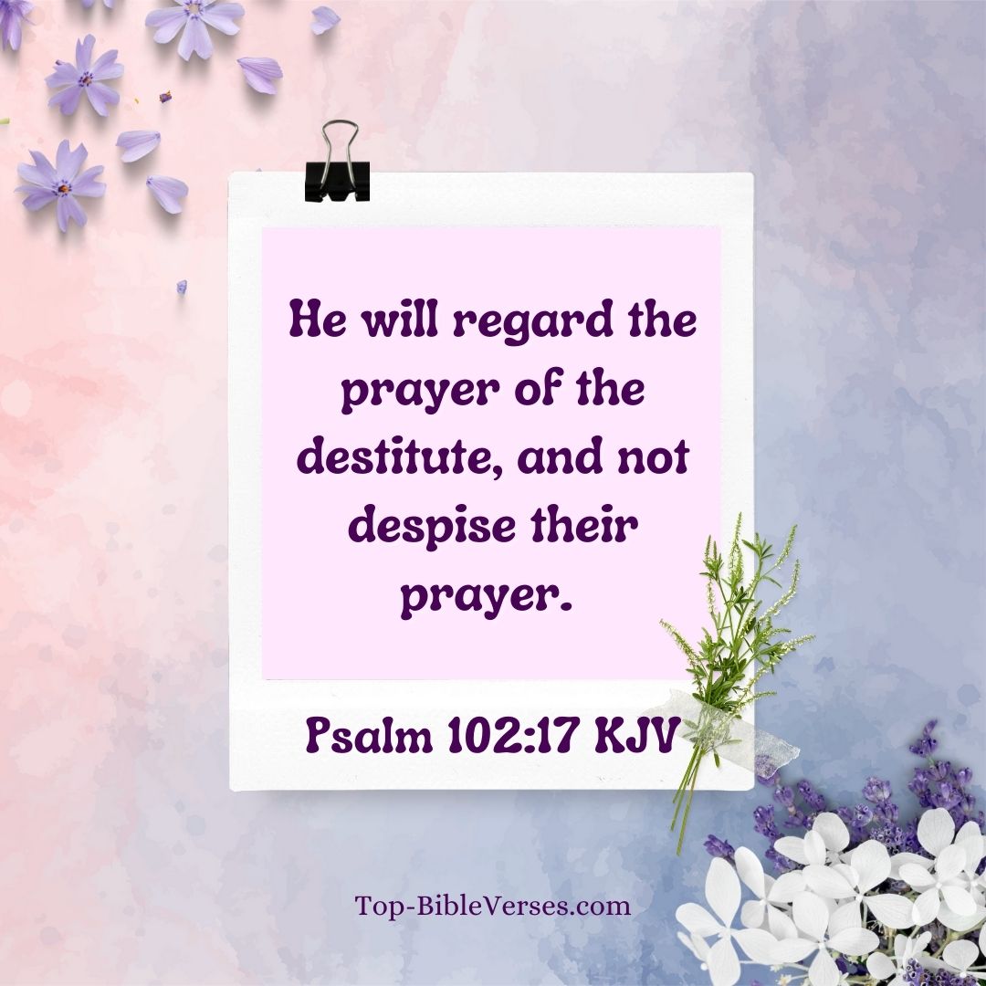 Psalm 102-17 Bible verse Images