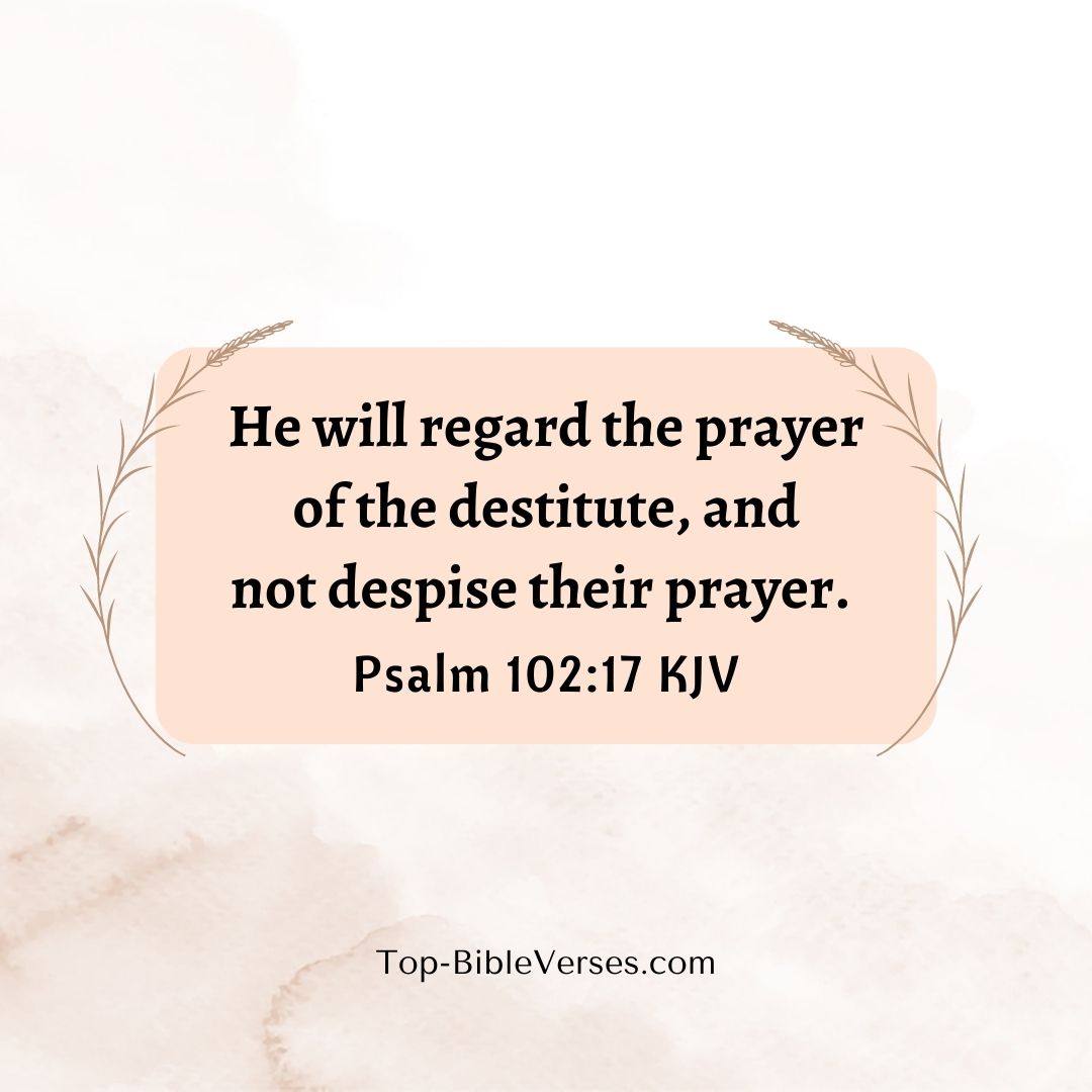 Psalm 102-17 Bible verse Images
