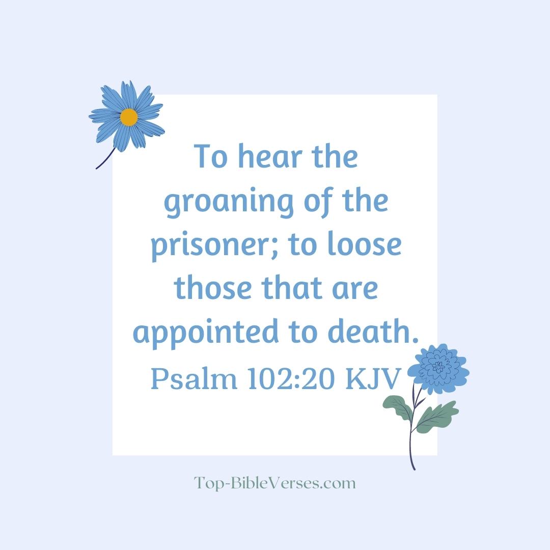 Psalm 102-20 KJV - To hear the groaning of the prisoner