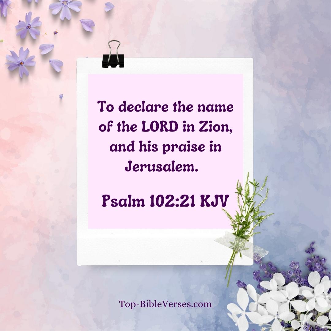 Psalm 102-21 Bible verse Images