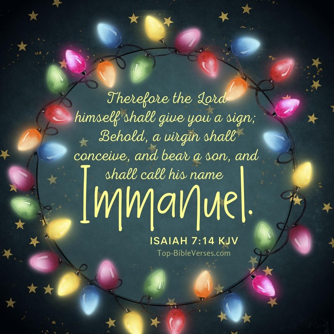 Behold, a virgin shall conceive, and bear a son, and shall call his name Immanuel Christmas images