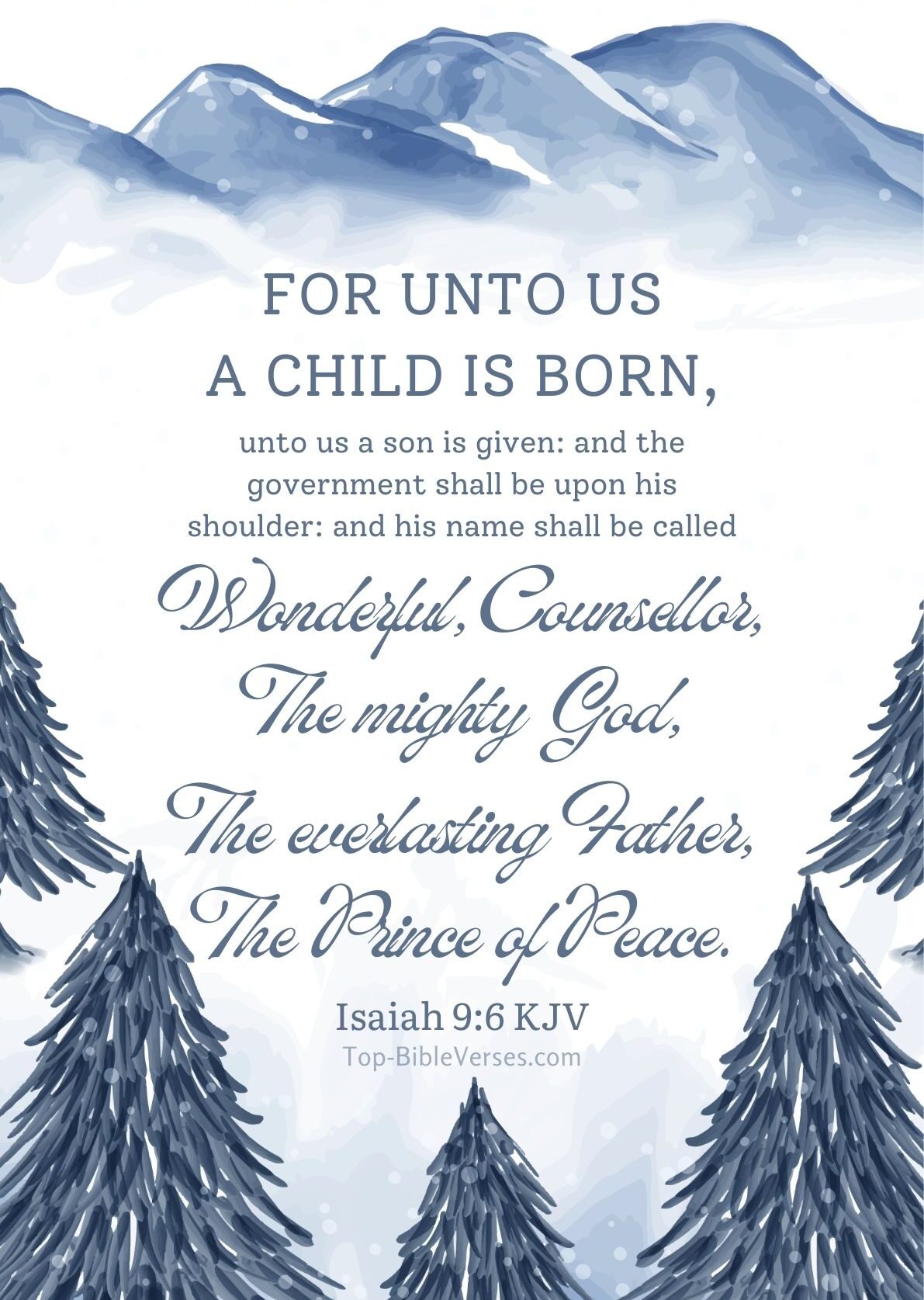 Isaiah 9:6 Christmas Bible Verse Images | Isaiah 9:6 Pictures