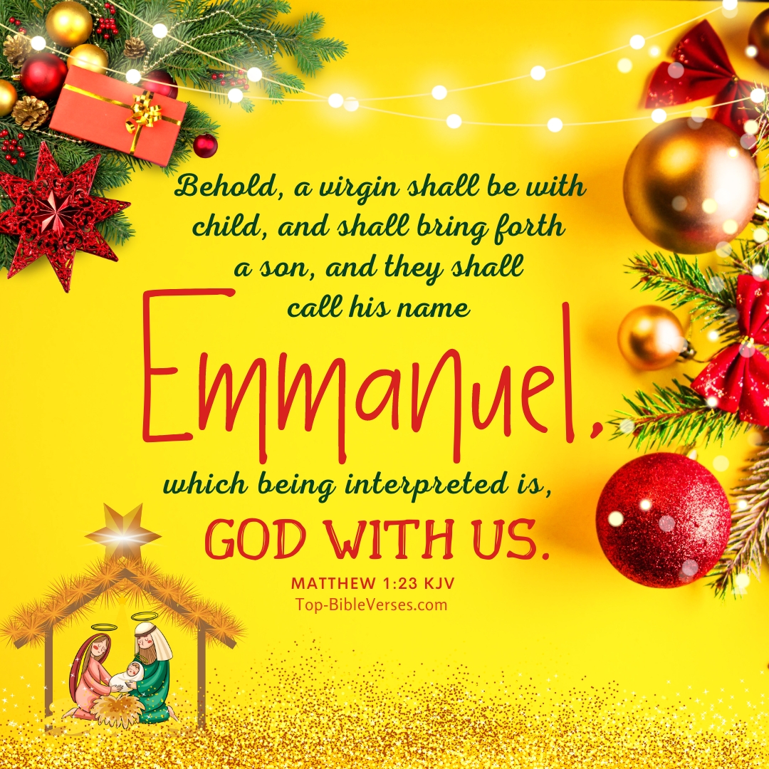 Behold, a virgin shall be with child, and shall bring forth a son, and they shall call his name Emmanuel Christmas images