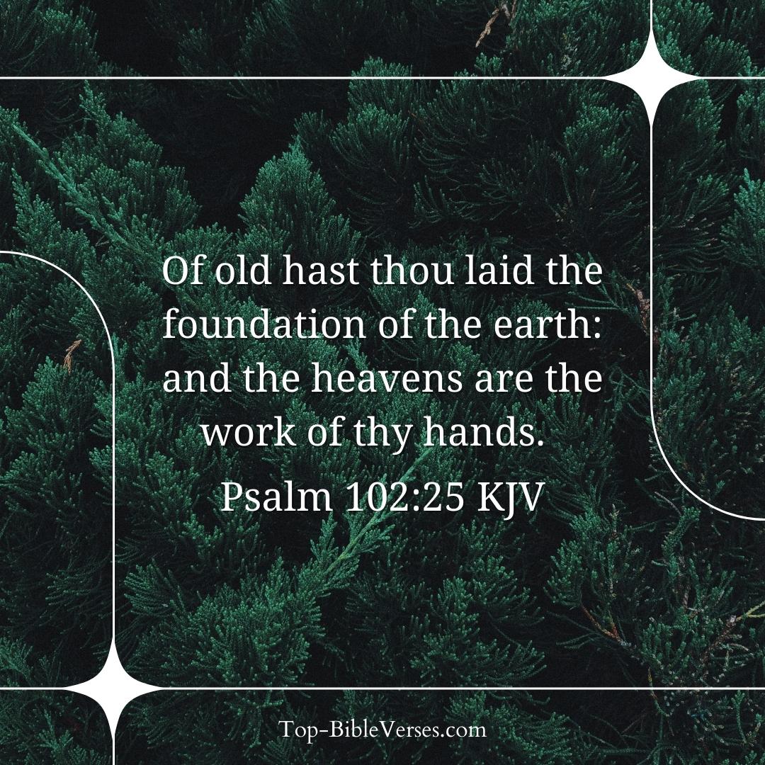 Psalm 102-25 KJV DP Images