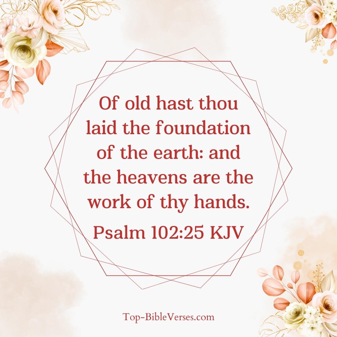 Psalm 102-25 KJV DP Images