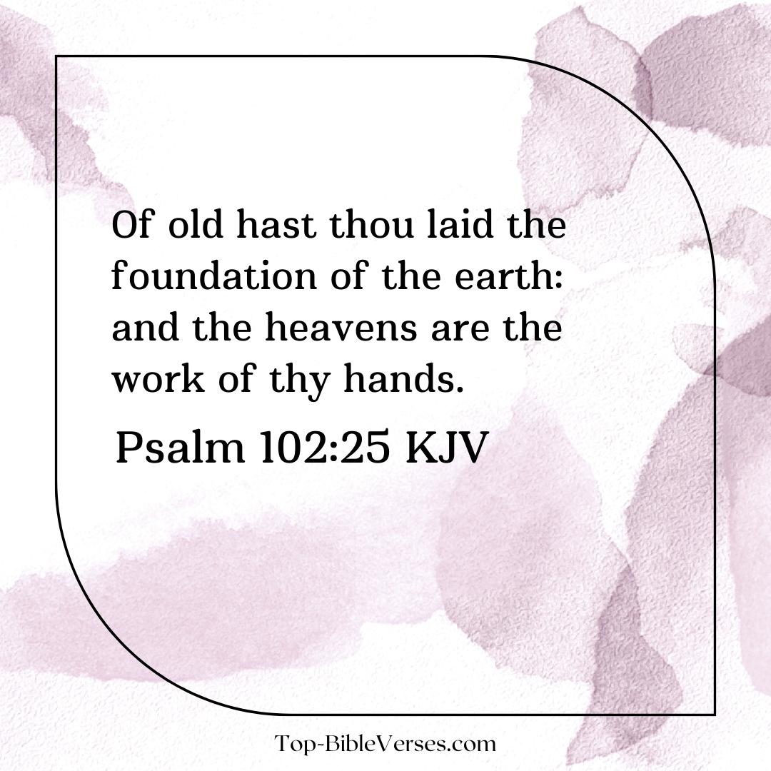 Psalm 102-25 Bible verse Images