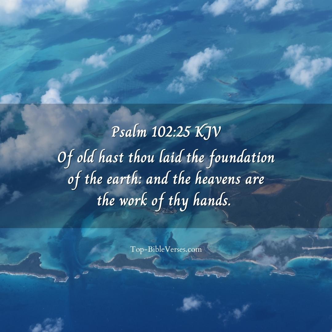 Psalm 102-25 KJV DP Images