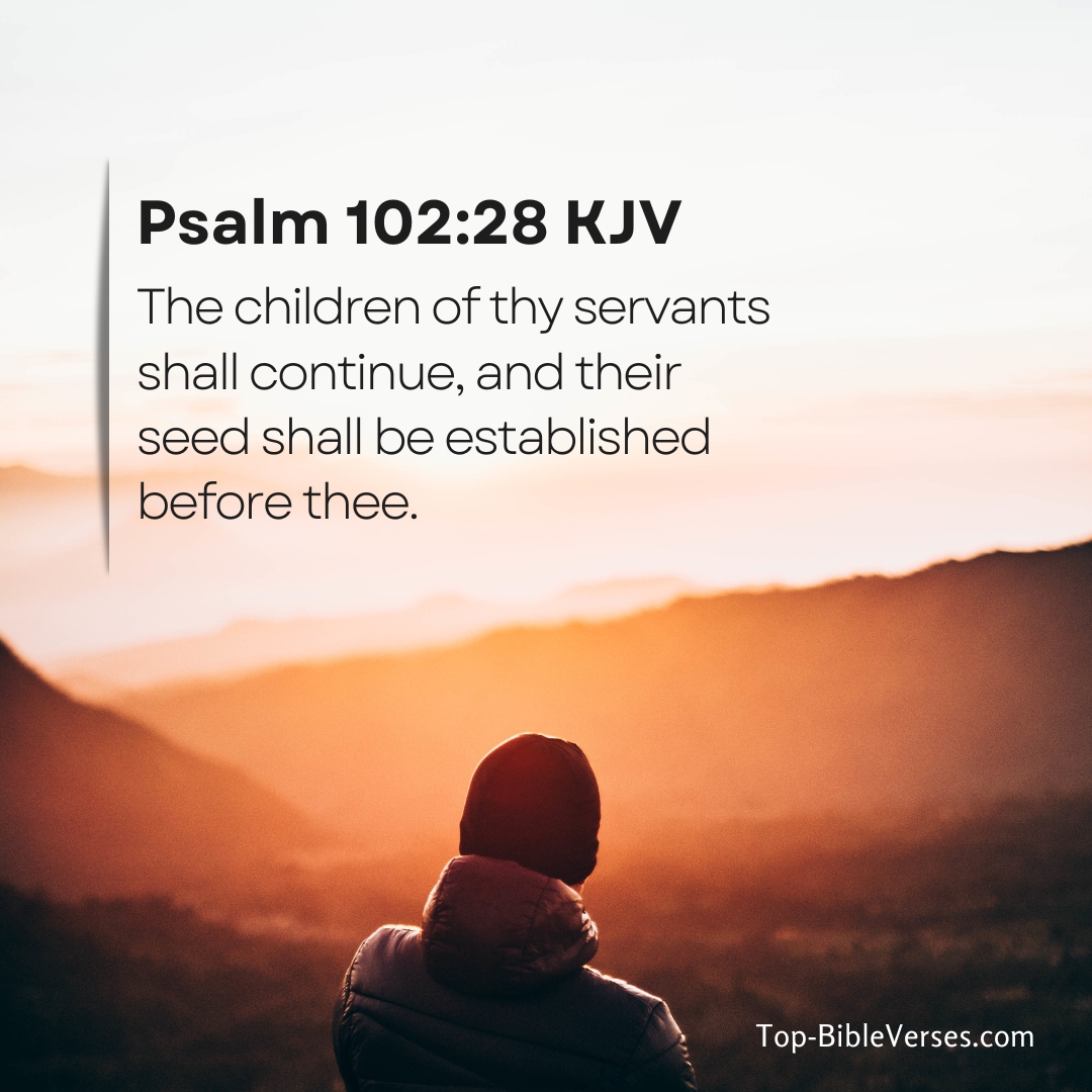 Psalm 102-28 KJV DP Images