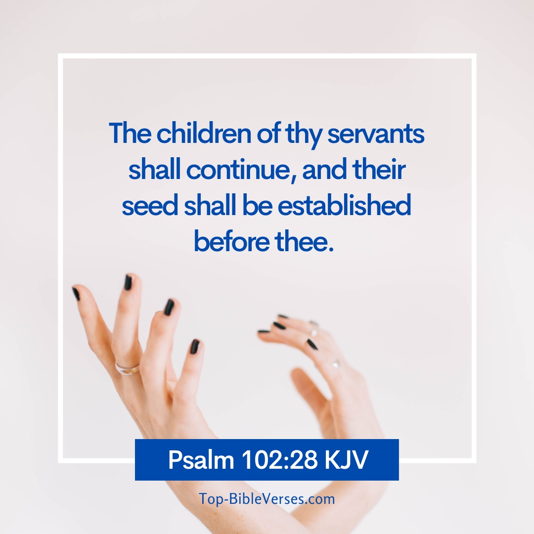 Psalm 102-28 KJV DP Images