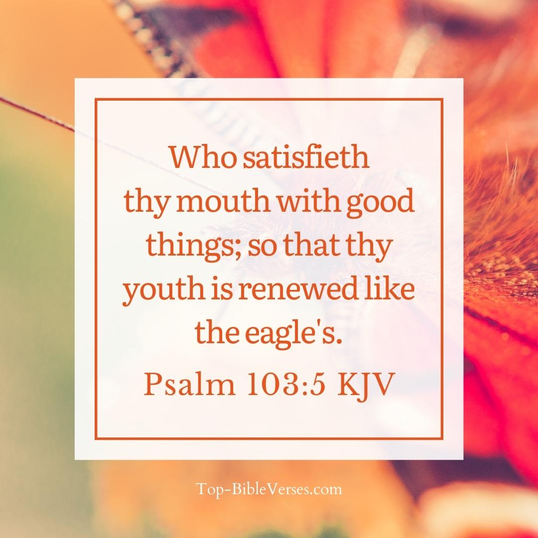 Psalm 103-5 KJV - Who satisfieth thy mouth with good things