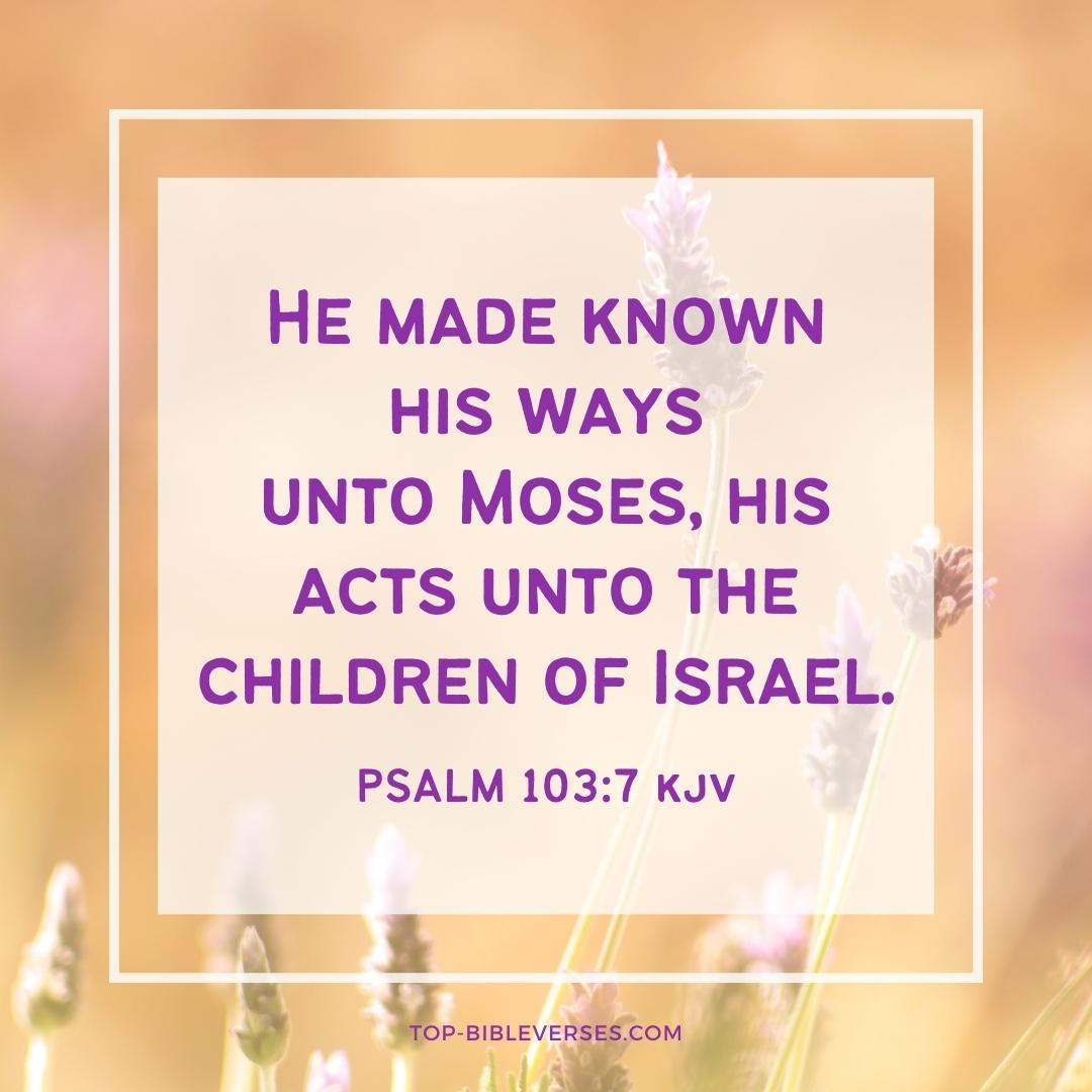Psalm 103-7 DP Images